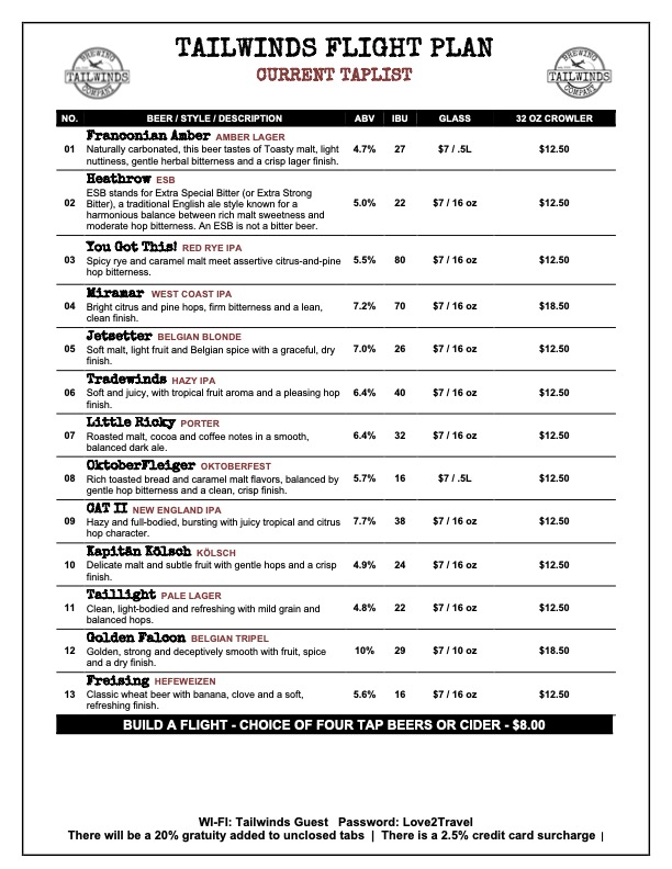 Beer Menu 9-9-26 P1