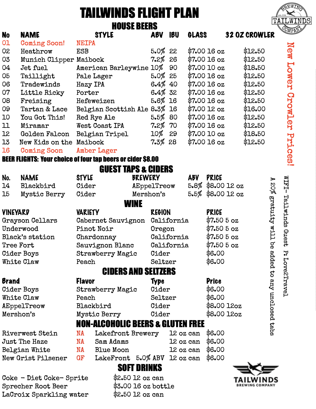 Tailwinds Beer Mneu 6-19-26.1