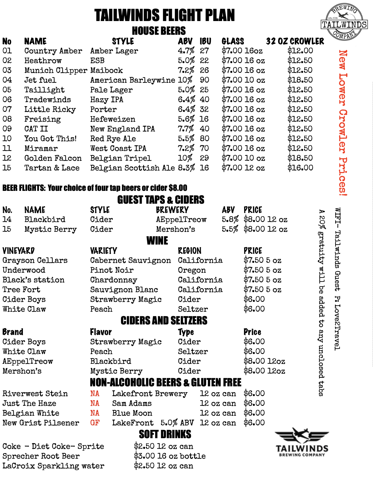 Tailwinds Beer Mneu 06-24-26.1